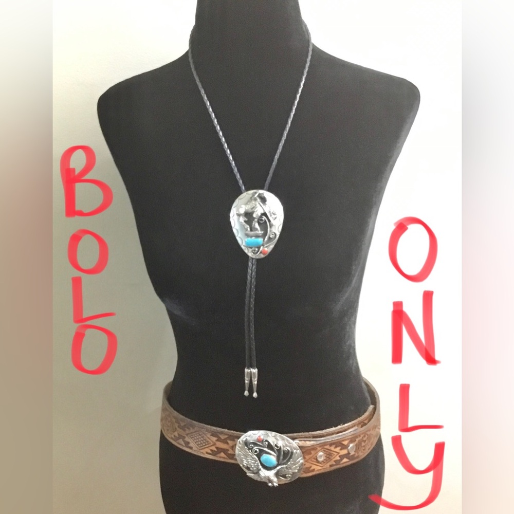 Vintage Unisex End Of The Trail Bolo Tie